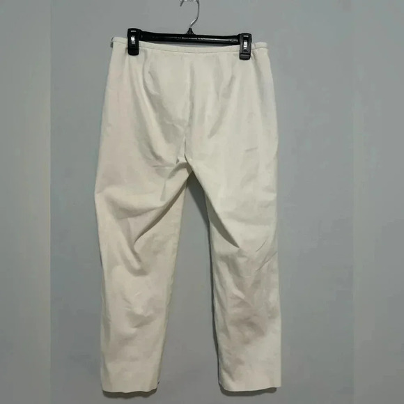 J McLaughlin Pull On White Pants Women’s Size 8 With side zipper - Picture 5 of 6